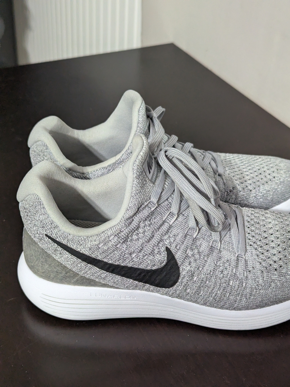Nike Gray Flyknit Running Shoes - Picture 3 of 5